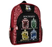 Harry Potter Mochila | Mochilas Escolares | Bolsa Infantiles Gryffindor Slytherin Hufflepuff Ravenclaw para para Niños | Rojo