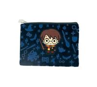 Harry Potter - Neceser cosmético de Terciopelo Harry 20x10 cm - Tamaño Viaje avión - Neceser Plano para Maquillaje - Accesorios de Belleza - Producto Oficial Hogwarts
