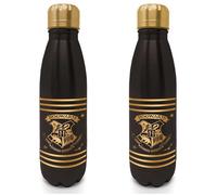 Harry Potter Negro & Oro Botella Metal Water Bottle Mini Cola