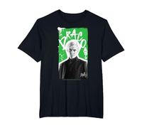 Harry Potter Nuevo Diseño 2025 Draco Malfoy Camiseta, Hombre Tallas Grandes, Negro, 2X Alto