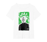 Harry Potter Nuevo Diseño 2025 Draco Malfoy Camiseta, Mujer Tallas Grandes, Blanco, 6XL Grande