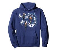 Harry Potter Nuevo Diseño 2025 Expect Patronum Sudadera con Capucha, Unisex para Adultos, Azul Marino, S