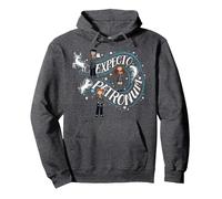 Harry Potter Nuevo Diseño 2025 Expect Patronum Sudadera con Capucha, Unisex para Adultos, Jaspeado Oscuro, XL