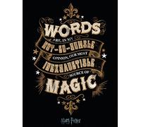 Harry Potter Palabras Lienzo de 60 x 80 cm, Multicolor