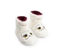 Harry Potter Pantuflas blancas de caña alta para niñas Hedwig | Cómodas y suaves para estar en casa | Perfectas para las noches de cine | Calzado infantil