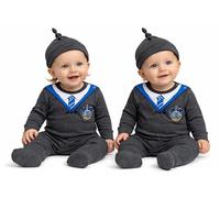 Harry Potter - Pelele con sombrero Ravenclaw para niño o niña, gris oscuro, 3-6 meses