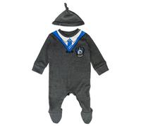 Harry Potter - Pelele con sombrero Ravenclaw para niño o niña, gris oscuro, 3-6 meses