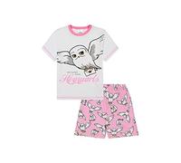 Harry Potter - Pijama corto para niñas Hedwig "Recibí mi carta de Hogwarts" en blanco y rosa, para niños, blanco, 11-12 años