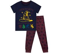 Harry Potter Pijamas de Manga Corta para niñas Hogwarts Azul 6-7 Años