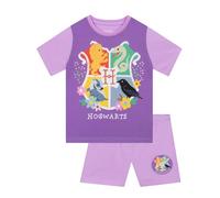Harry Potter Pijamas Niña, Pijama Chica Hogwarts, Pijamas Niña Verano, Morado 11-12 años