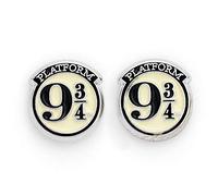 HARRY POTTER Platform 9 3/4 Mujer Set de Pendientes Negro/Plateado, Aleación de Zinc,
