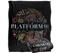 Harry Potter Platform 9 34 Manta súper Suave con Tacto Sedoso - 152 x 127 cm
