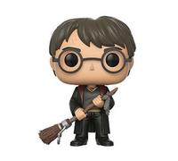 Harry Potter Pop Movies Vinile Figura Harry Con Firebolt & Feather Esclusiva 9