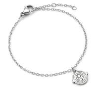 Harry Potter Pulsera de cadena de acero inoxidable Time Turner, talla única, Acero inoxidable, No es una piedra preciosa