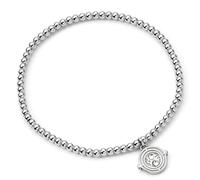 Harry Potter Pulsera de cuentas de bola giratoria de acero inoxidable, talla única, Acero inoxidable, No es una piedra preciosa