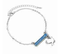 HARRY POTTER Pulsera oficial Ravenclaw, Medium, Zinc, No es una piedra preciosa