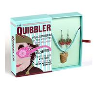 Harry Potter Caja de regalo Quibbler con collar de corcho con cuentas de luna y aretes de rábano, talla única, Zinc, No es una piedra preciosa
