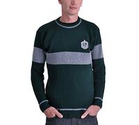 HARRY POTTER Quidditch de Slytherin suéter de Lana de Cordero Original de la película - M