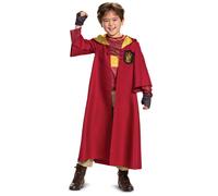 Harry Potter Quidditch Gryffindor Deluxe Children's Costume Red & Gol