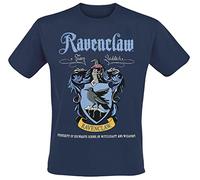 HARRY POTTER Ravenclaw Hombre Camiseta Azul Regular, Turquesa, L