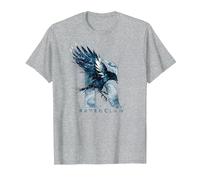 Harry Potter Ravenclaw Watercolour R Camiseta, Hombre, Gris Jaspeado, M