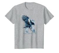Harry Potter Ravenclaw Watercolour R Camiseta, Niños, Gris Jaspeado, 4 años