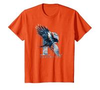 Harry Potter Ravenclaw Watercolour R Camiseta, Niños, Naranja, 8 años