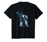 Harry Potter Ravenclaw Watercolour R Camiseta, Niños, Negro, 8 años