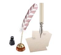 Harry Potter Replica Hogwarts Writing Quill Con Hogwarts Headed Paper 31 Cm Nobl