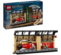 LEGO Harry Potter Rincón Entre Libros: Expreso de Hogwarts - Sujetalibros con un Tren de Juguete -2 Minifiguras (Harry y Ron Weasley) y Figura de Hedwig - Regalo para Niñas y Niños de 10+ Años 76450