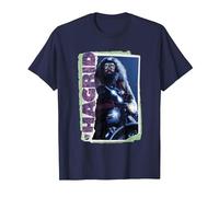 Harry Potter Rubeus Hagrid Photo Collage Camiseta, Hombre, Azul Marino, 5XL