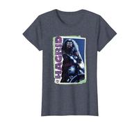 Harry Potter Rubeus Hagrid Photo Collage Camiseta, Mujer, Azul Jaspeado, XS