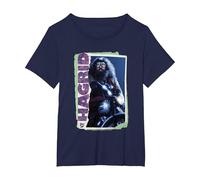 Harry Potter Rubeus Hagrid Photo Collage Camiseta, Mujer Tallas Grandes, Azul Marino, 6XL Grande