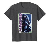 Harry Potter Rubeus Hagrid Photo Collage Camiseta, Niños, Jaspeado Oscuro, 12 años