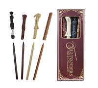 Harry Potter Set de 4 Bolígrafos Varita, Papelería de Colección | 4 bolígrafos varita, tinta rollerball negra, producto con licencia oficial, by Blue Sky Studios
