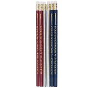 Harry Potter, Set de 6 lápices de madera con goma y diseño Varita Mágica