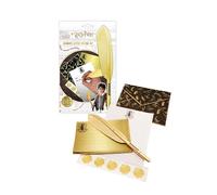 Harry Potter Set de Escritura Hogwarts, Incluye Sellos, Hojas de Papel, Sobres y Boligrafo Estilo Pluma