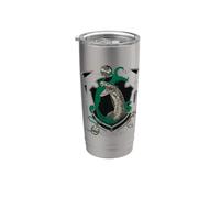 Harry Potter Slytherin Magicial Mischief Level Up Crest Vaso térmico de acero inoxidable de doble pared