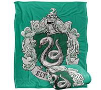 Harry Potter Slytherin Rough Crest Manta súper Suave con Tacto Sedoso - 152 x 127 cm