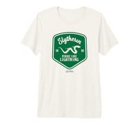 Harry Potter Slytherin Strike Like Lightning Badge Camiseta Premium