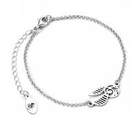 Harry Potter Snitch Dorada Mujer Pulsera Plateado En plata de primera ley