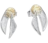 Harry Potter Snitch Dorada Mujer Set de Pendientes Plateado En Plata de Primera Ley