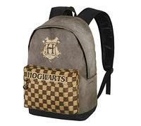 Harry Potter Squares-Mochila HS FAN 2.0, Marrón, 30 x 41 cm, Capacidad 22 L