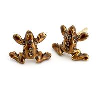 Harry Potter sterling silver chocolate Frog stud earrings with crystal Elements