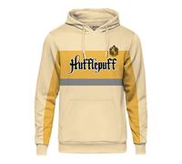 Harry Potter Sudadera con Capucha con Motivo de Bloque del Equipo Hufflepuff para Hombre Mujer Unisex Algodón Rojo - S