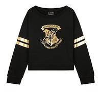 Harry Potter Sudadera con Cuello Redondo para Niña - Regalos Niñas (Negro, 11-12 años)