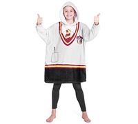 Harry Potter Sudadera Forro Polar Niña - Sudadera Bata Manta para Niñas (Gris)