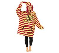 Harry Potter Sudadera Mujer, Bata Manta Polar Mujer, Sudadera para Mujeres Oversize con Capucha de Forro Polar, Regalos Originales para Mujer (Rojo)
