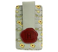 Harry Potter Tarjetero Hedwig Owl Hogwarts Seal Mujer Delgado Compacto, Gris