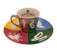 GB Eye Set taza y plato Harry Potter Cuatro Casas Hogwarts espejo 300 ml